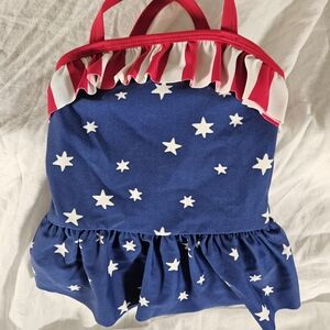 Blue Starry Ruffled Swimsuit